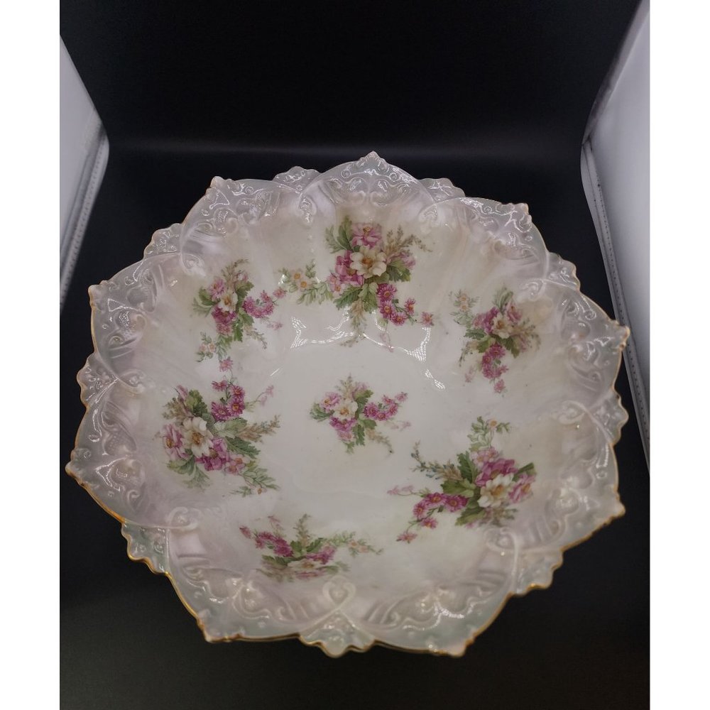 Vintage MZ Austria Fancy Porcelain Bowl (A6274)